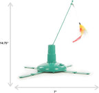 Electronic Motion Cat Toy with Moving Feather Wand