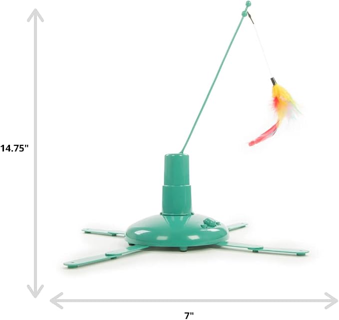 Electronic Motion Cat Toy with Moving Feather Wand