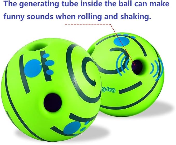 Wobble Giggle Ball Dog Toy – Glow-in-the-Dark, 2.75 Inch