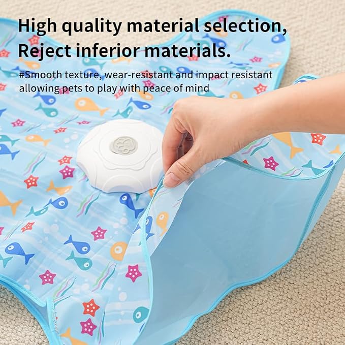 Rechargeable Automatic Cat Toy with Feather & 3 Play Modes
