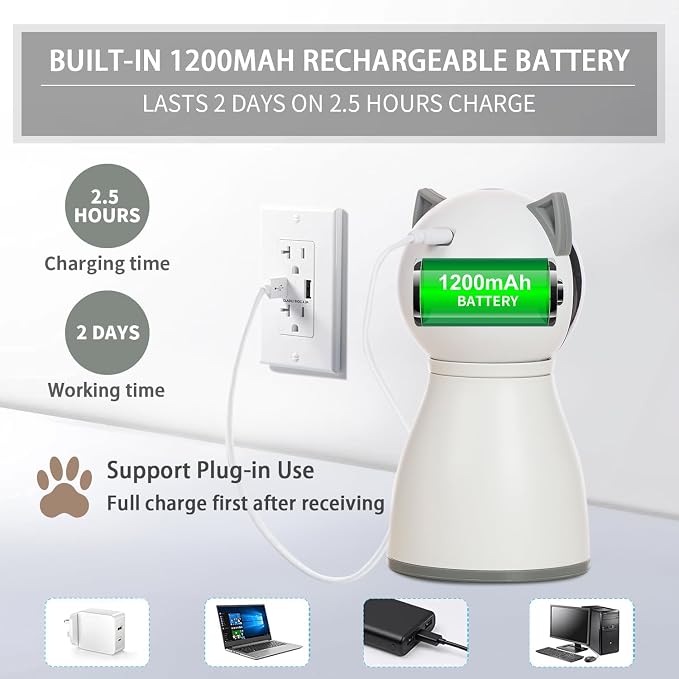 Automatic Cat Laser Toy with Motion Sensor & 3 Speed Modes