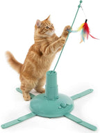 Electronic Motion Cat Toy with Moving Feather Wand