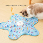Rechargeable Automatic Cat Toy with Feather & 3 Play Modes