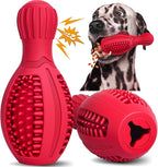 Treat Dispensing Puzzle Dog Toy with Squeaker & Durable Rubber