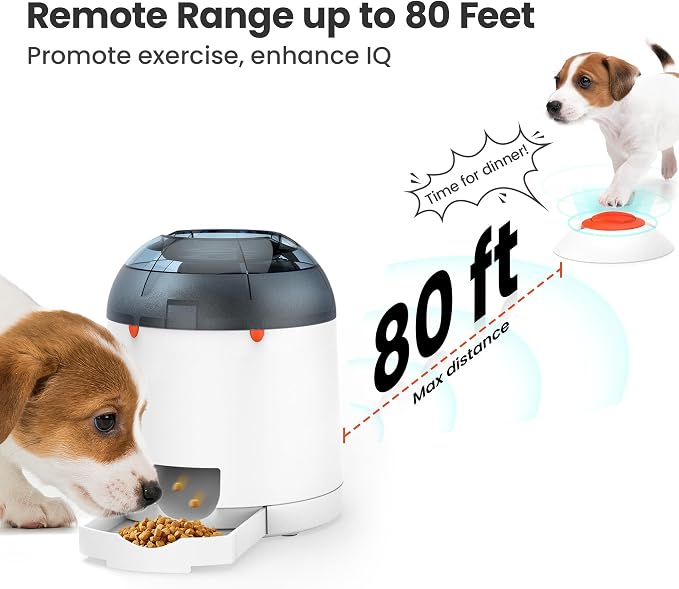 Interactive Dog Puzzle Feeder with Remote & Voice Recording