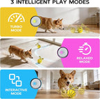 Rechargeable Interactive Dog Ball Toy with Rope – 3 Modes
