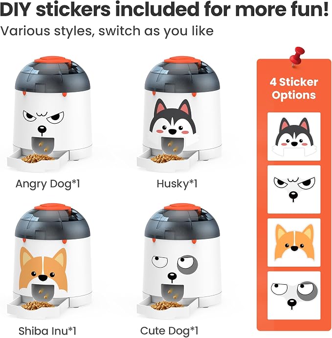 Interactive Dog Puzzle Feeder with Remote & Voice Recording