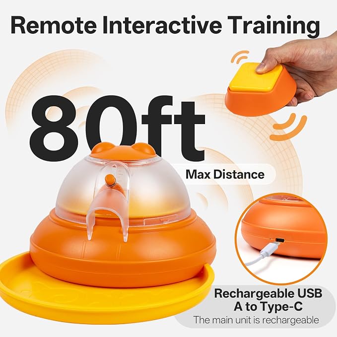 Interactive Dog Puzzle Feeder with Remote Control