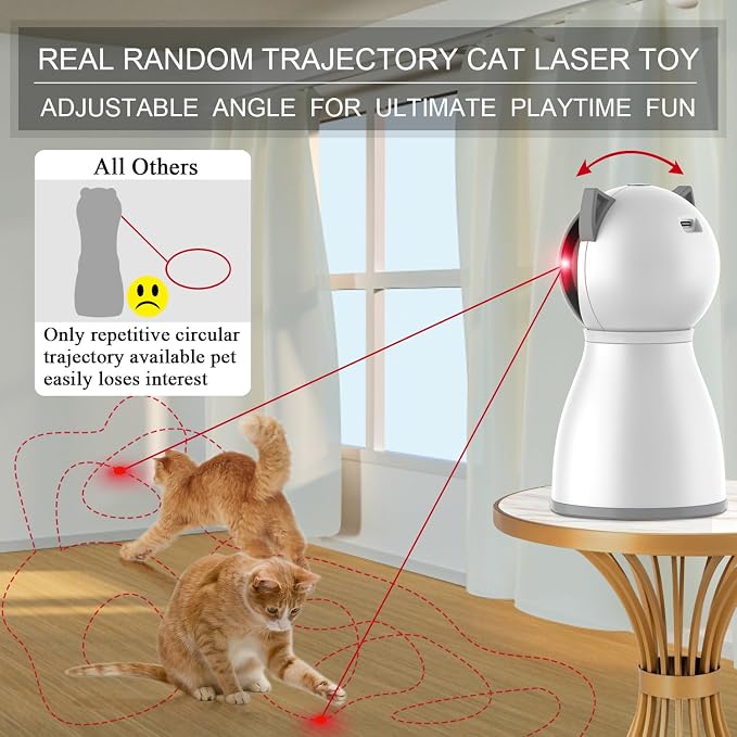 Automatic Cat Laser Toy with Motion Sensor & 3 Speed Modes