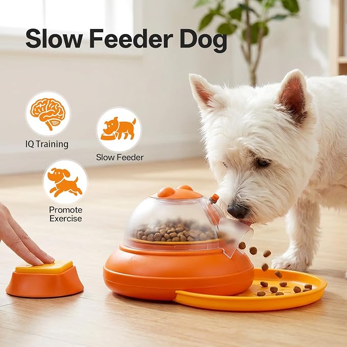 Interactive Dog Puzzle Feeder with Remote Control
