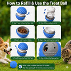 Rechargeable Rolling Treat Ball for Dogs & Cats
