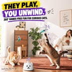 360° Automatic Flying Bird Wand Cat Toy – Rechargeable