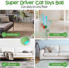 Automatic Moving Cat Toy Ball – Rechargeable Interactive Toy