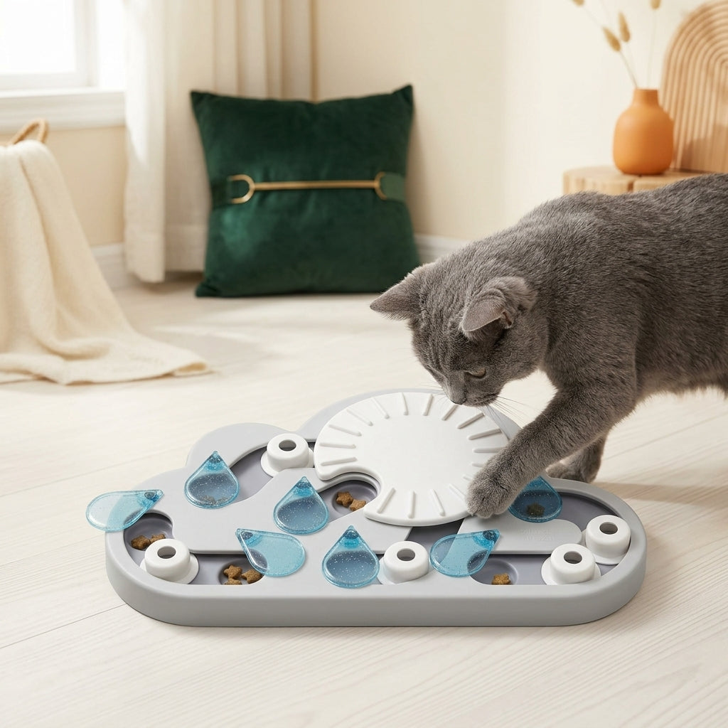 Interactive Level 3 Cat Puzzle Feeder & Slow Feeder